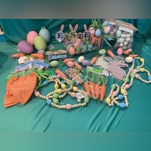 Easter Egg and Carrot Garland decor Set